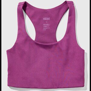 Girlfriend Collective Paloma Racerback Bra Wildflower Purple Size Small